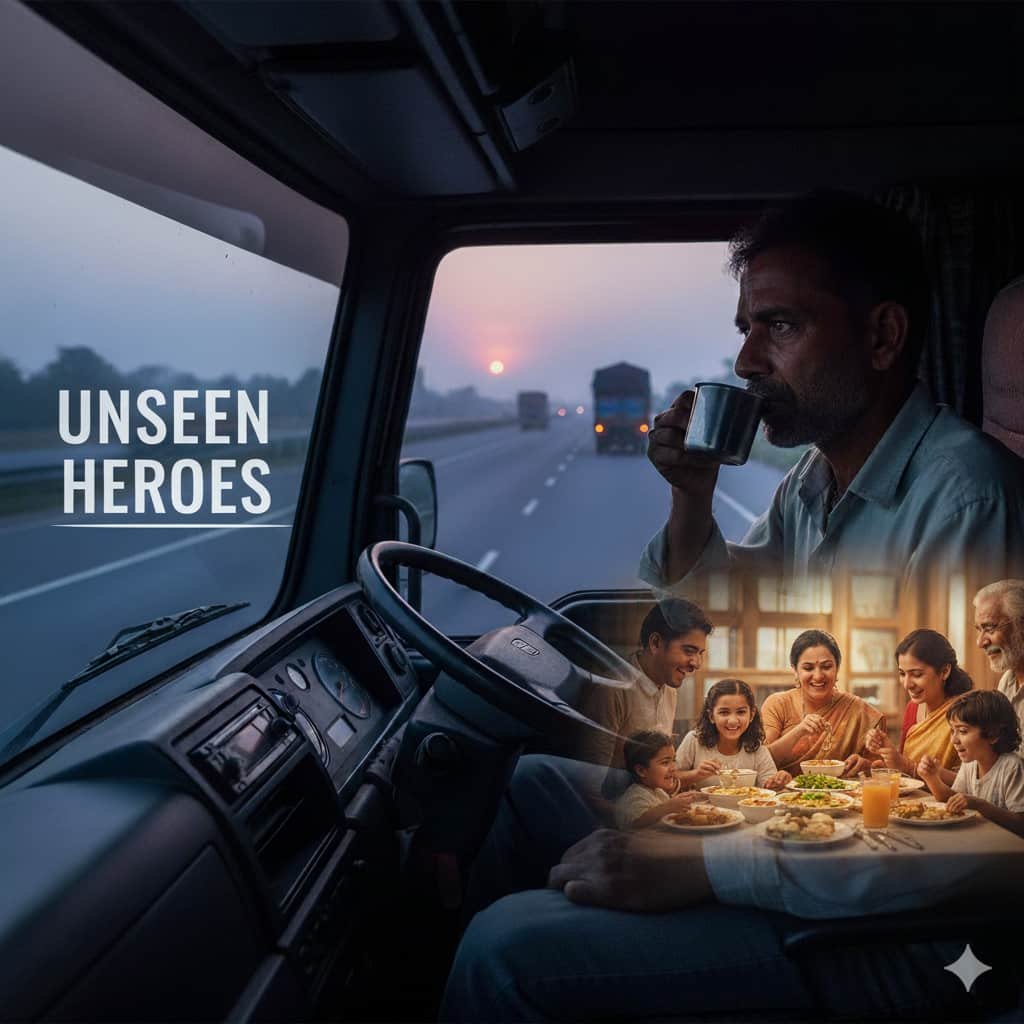 ट्रक ड्राइवर की ज़िंदगी – अनदेखे नायक, परिवार से दूर कठिन यात्राएँ