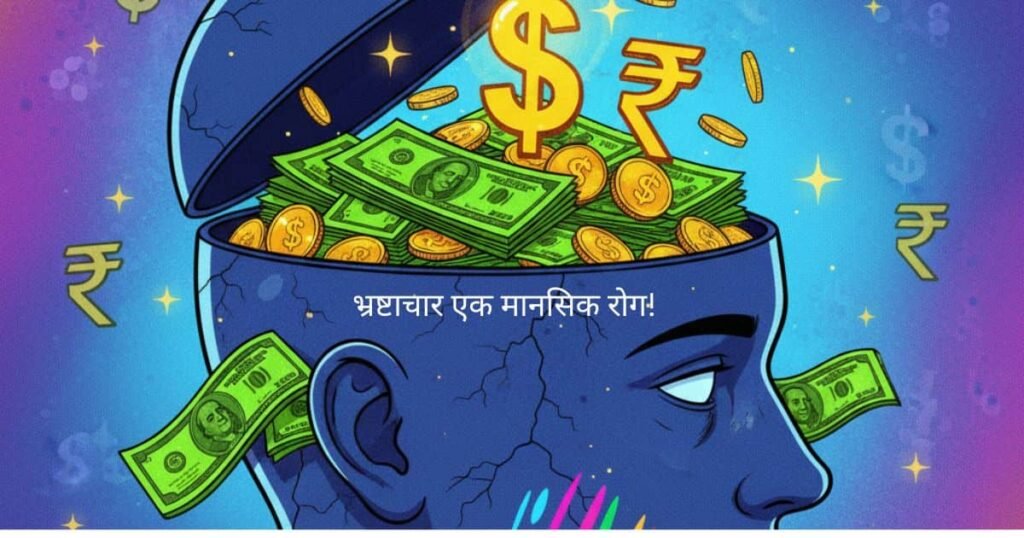 भ्रष्टाचार का मनोविज्ञान: लालच में डूबा भ्रष्टाचारी का दिमाग, जहाँ सिर्फ पैसा है।