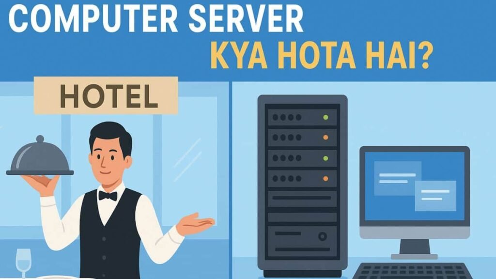 Computer Server Kya hota hai? : hotel server aur computer server ka saral udaharan ke saath tulnatmak chitra”
