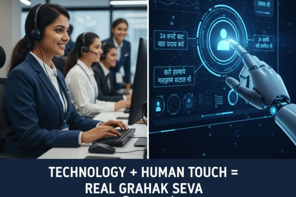 Insaan aur machines dono milnese matra achi grahak seva mil sakti hai